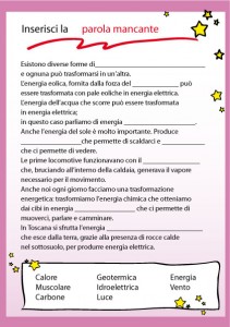 Inserisci la parola mancante