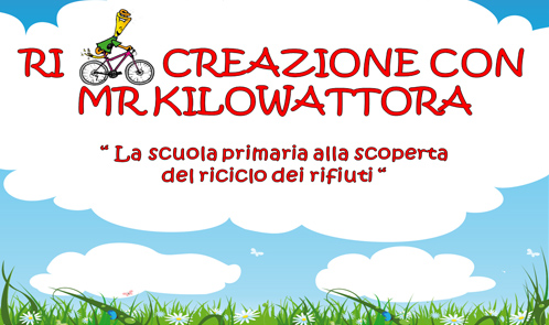 Immagini progetto ricreazione con Mr ilowattora la scuola primaria alla scoperta del riciclo dei rifiuti