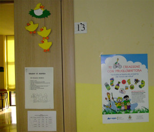Progetto riciclo Affi scuola primaria lezione in classe
