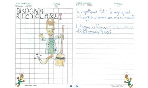 Progetto educativo scuole elementari sui rifiuti